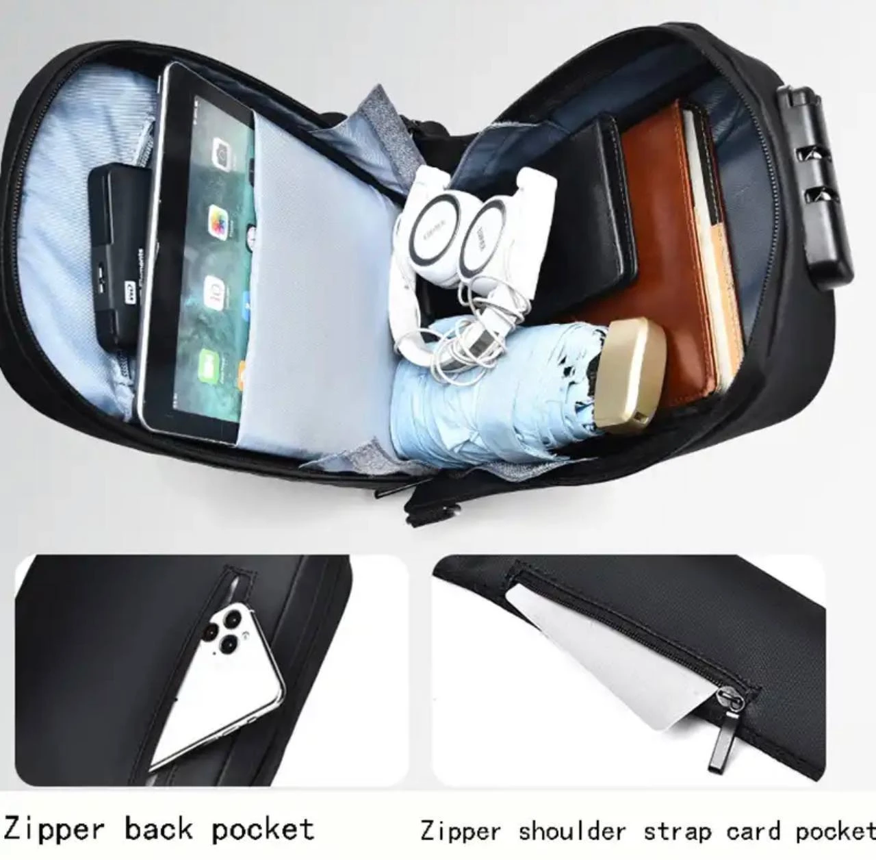 ANTI-THEFT MULTIFUNCTION WATERPROOF TRAVEL PACK MESSENGER CROSSBODY UNISEX BAG  (SLING CREST BAG)