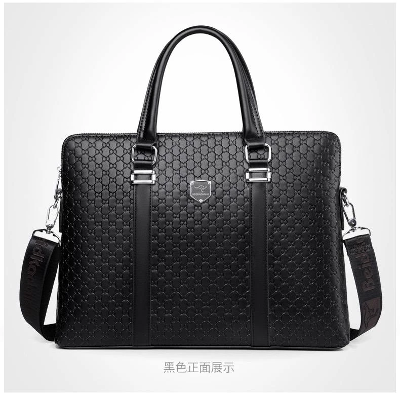 DESIGNER LUXURY LARGE CAPACITY MEN’S GENUINE LEATHER OFFICE BAG  - HAYESAROO BRAND