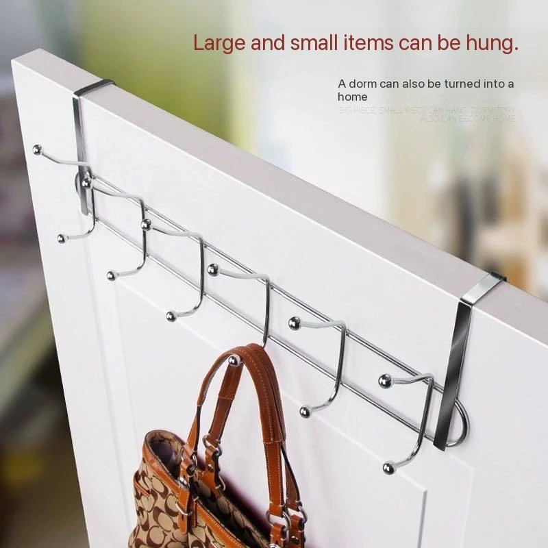 DOOR BEHIND 12 HOOKS METAL RACK