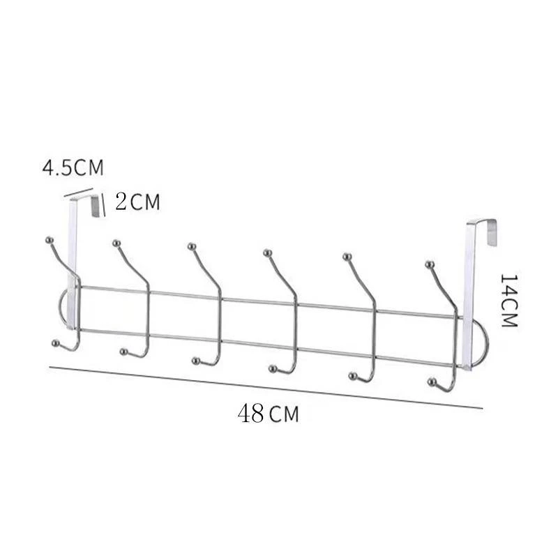 DOOR BEHIND 12 HOOKS METAL RACK