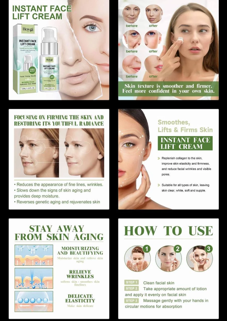 HOYGI INSTANT FACE LIFT CREAM | SERUM (50ML)
