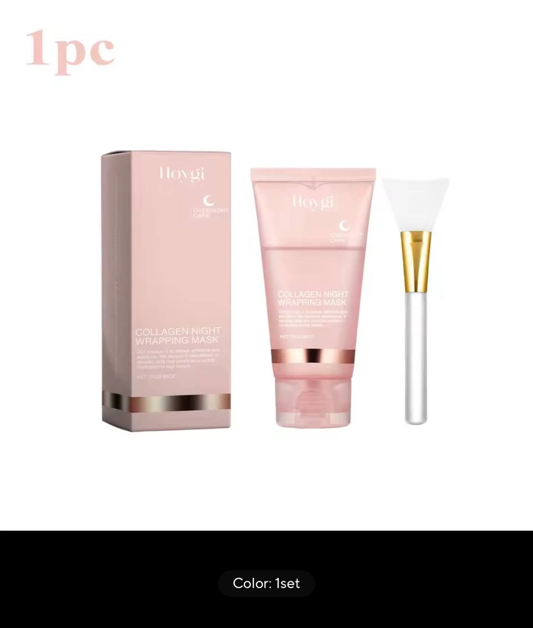 HOYGI COLLAGEN OVERNIGHT WRAPPING MASK (FACE BEAUTY MASK)