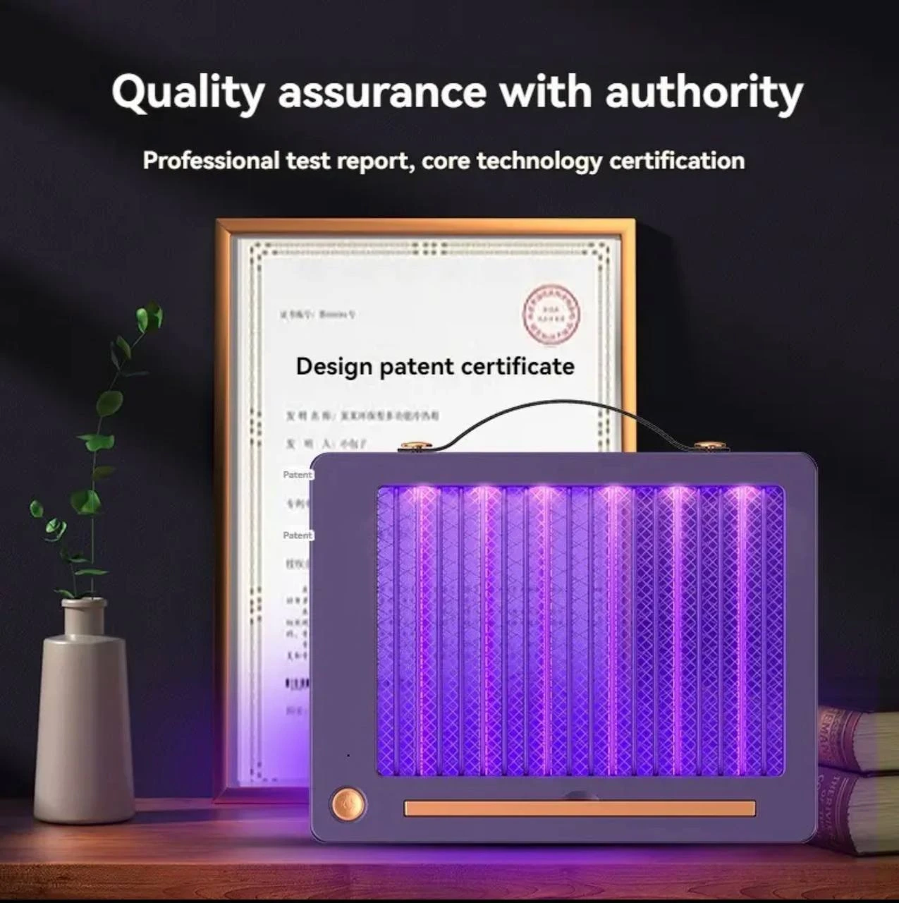 INTELLIGENT TABLETOP/WALL MOUNTED STRONG ELECTRIC SHOCK MOSQUITO KILLING LAMP