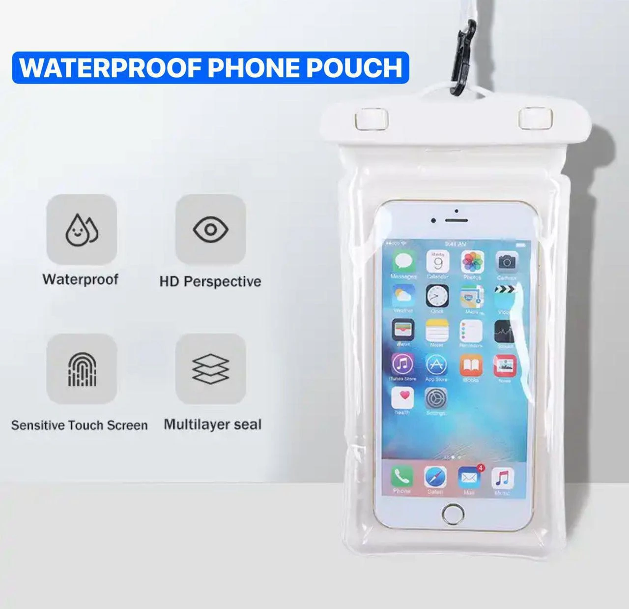 WATERPROOF SILICON PHONE POUCH