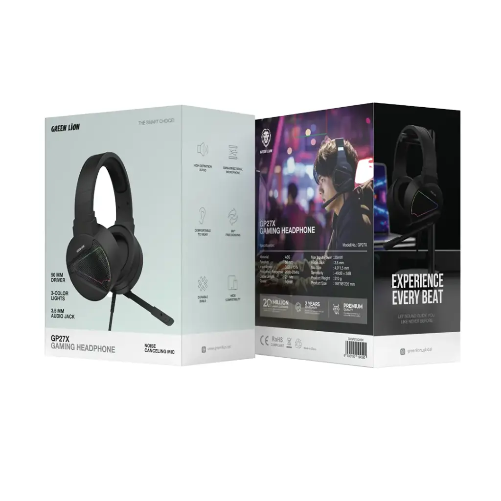 Green Lion Gaming Headphones