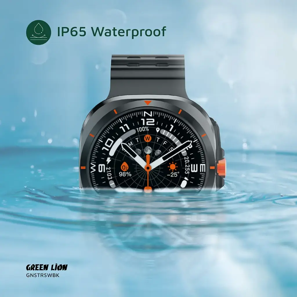 Green Lion Strive Smartwatches (white and red models)