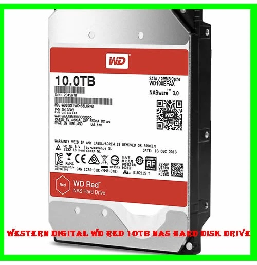 Western Digital 10TB WD Surveillance Internal Hard Drive - SATA 6 Gb/s, , 256 MB Cache, 3.5" - WD101PURZ