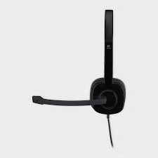 Logitech H151 Wired Headset, Analog Stereo Headphones with Rotating Noise-Cancelling Microphone
