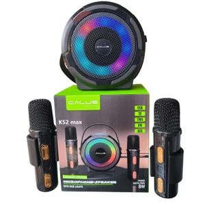 CALUS K5 S2 Max Bluetooth Speaker with Wireless Microphone RGB LED Lights