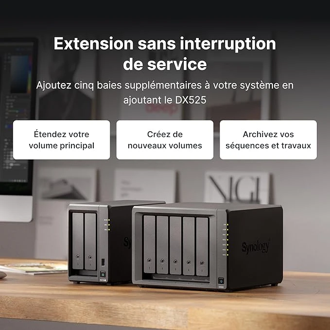 Synology DiskStation DS1525+ NAS/storage server Ryzen Embedded V1500B 8 GB DDR4 0 TB