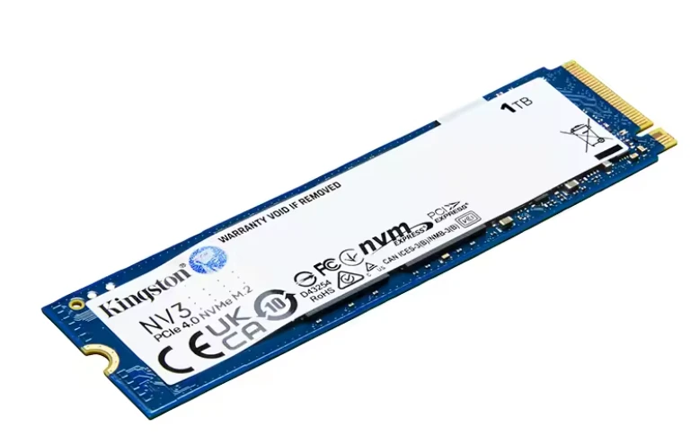 Kingston NV3 PCIe 4.0 NVMe SSD M.2 2280 Solid State Drive 1TB Internal Hard Drive Up to 6000Mb/s High Speed Hard Disk