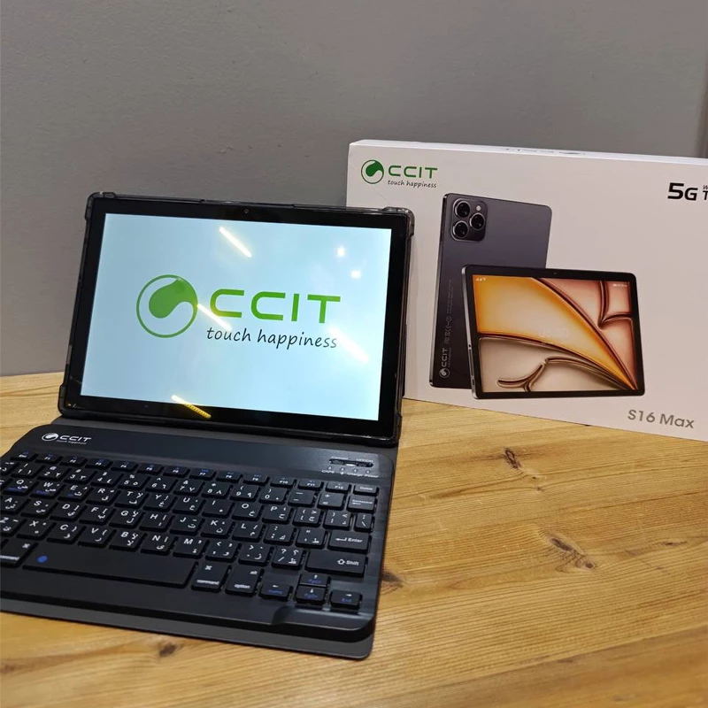 CCIT S16 Max Tablet – 10.1-inch Screen, 8GB RAM, 512GB Storage (With Cover, Keyboard, Mouse, Stylus)