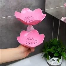 2 Layer Soap Dish Box/Rack-Green