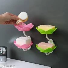 2 Layer Soap Dish Box/Rack-Green