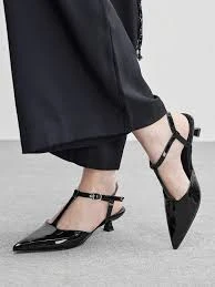 Rebel Luna Slingback Pointed Toe Flats