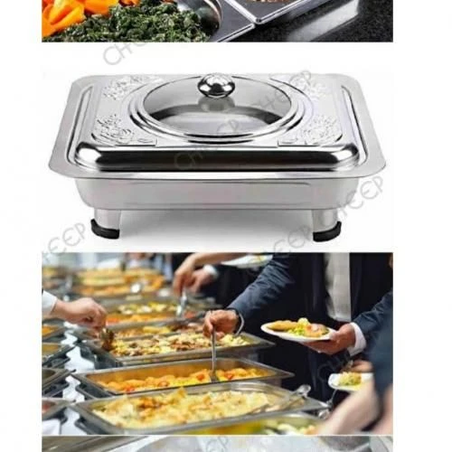 Stanless Steel with Glass Design Cover Chafing Dish