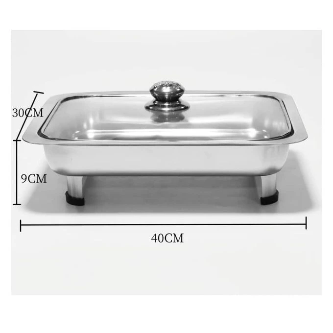 Stanless Steel with Glass Design Cover Chafing Dish