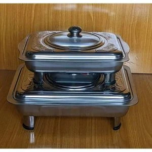 Stanless Steel with Glass Design Cover Chafing Dish
