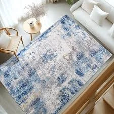 Living Room Area Rugs Soft Large Modern Abstract Area Rug, Boho Vintage Machine Size 160x230cm