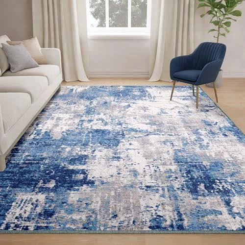 Living Room Area Rugs Soft Large Modern Abstract Area Rug, Boho Vintage Machine Size 160x230cm