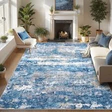 Living Room Area Rugs Soft Large Modern Abstract Area Rug, Boho Vintage Machine Size 160x230cm
