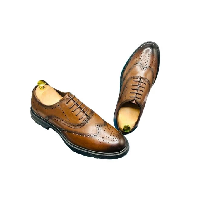 Mazerata Brown Leather Brogues