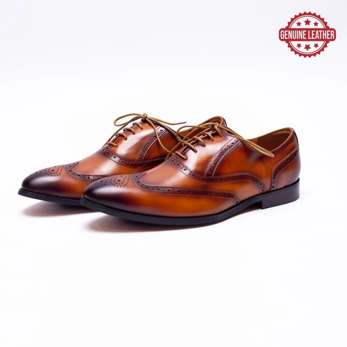 Mazerata Brown Leather Brogues