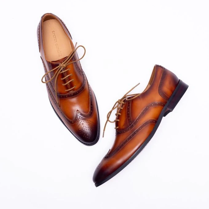 Mazerata Brown Leather Brogues