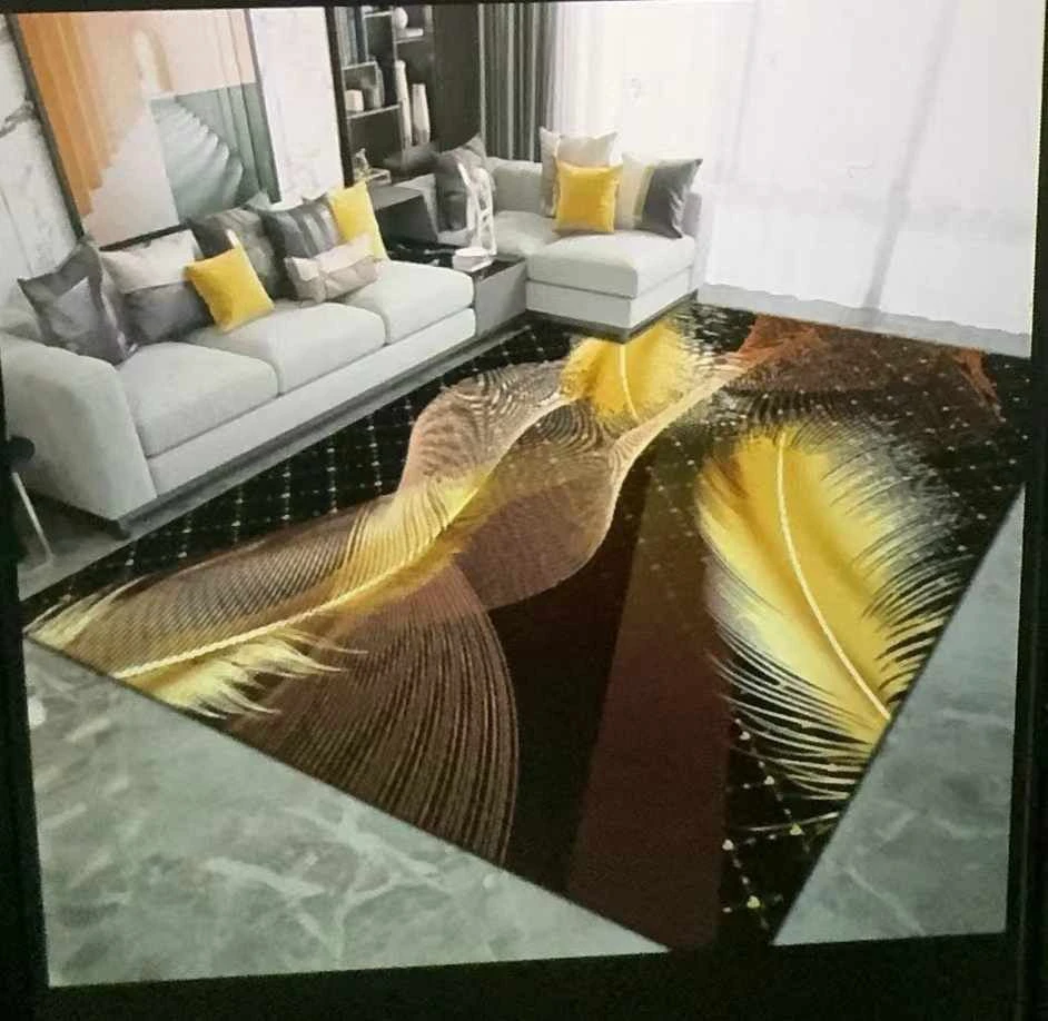 Home Design Thick Area Rug – Soft Non-Slip Floor Carpet
