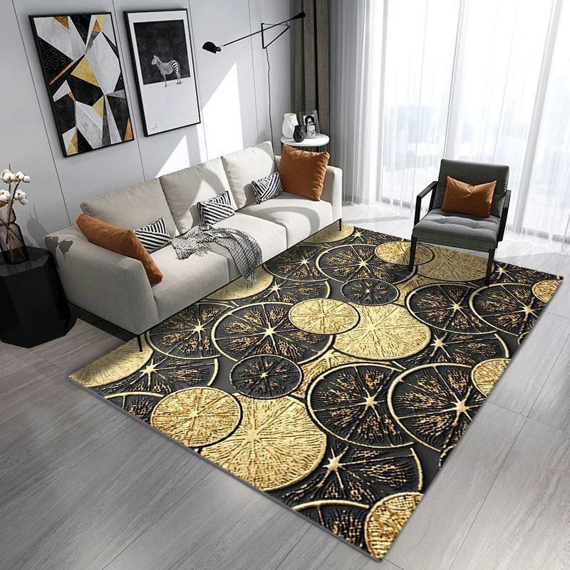 Home Design Thick Area Rug – Soft Non-Slip Floor Carpet