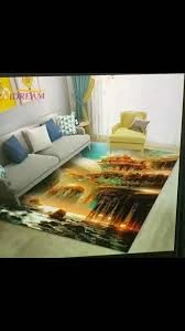 Home Design Thick Area Rug – Soft Non-Slip Floor Carpet
