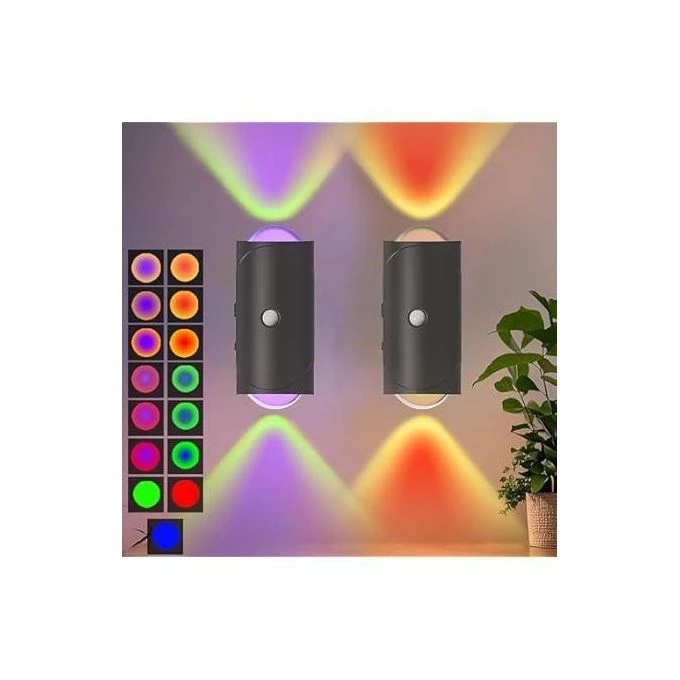 Rechargeable Smart Night Light – Motion Sensor LED Wall Lamp with RGB Gradient Light