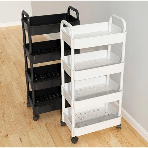 4 Layers Plastic Trolley