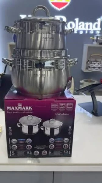 Maxmark High Collection stainless steel non-stick pot set