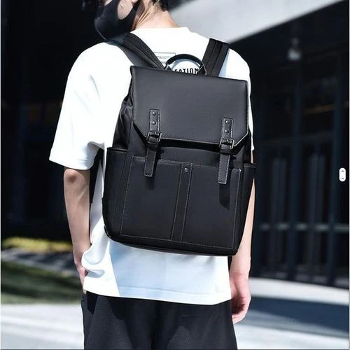 Original PU Leather Unisex Office Business School Bag - Waterproof Office Laptop Backpack - Men Travel Large Capacity Office Student Bag