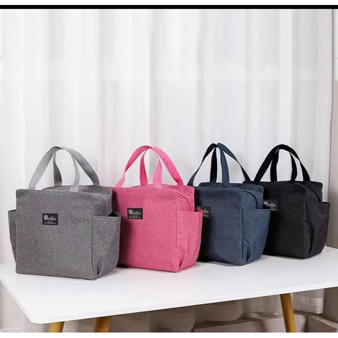 Oxford Cloth Lunch Bag – Portable Office & School Tote, Navy Blue, For Adults & Kids