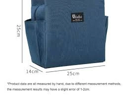 Oxford Cloth Lunch Bag – Portable Office & School Tote, Navy Blue, For Adults & Kids