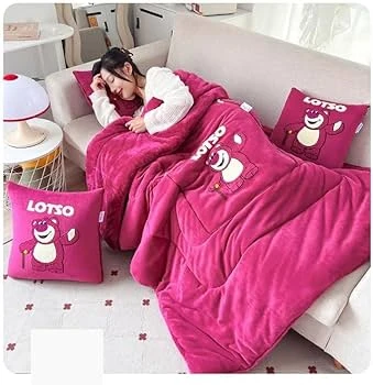 Stitch 2-in-1 Blanket Pillow - Soft Throw Winter Blanket, Lilo and Stitch Gift Quality Duvet