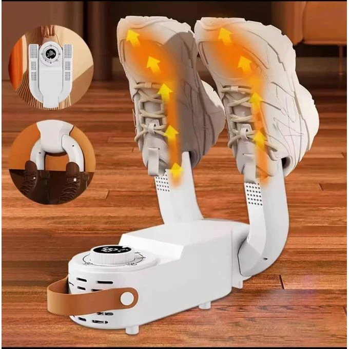 FOLDABLE/TWO PILLAR MULTIFUNCTIONAL SHOE DRYER
