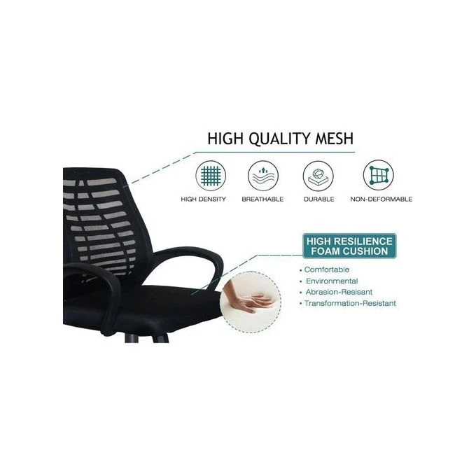 Victory R Swivel Office Chair- Black