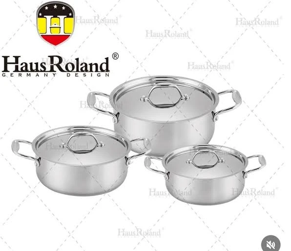 HausRoland Hr129-1 Stainless Steel Casserole Set T361