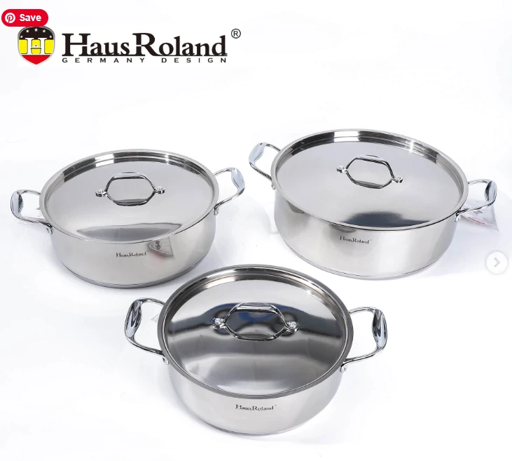HausRoland Hr129-1 Stainless Steel Casserole Set T361
