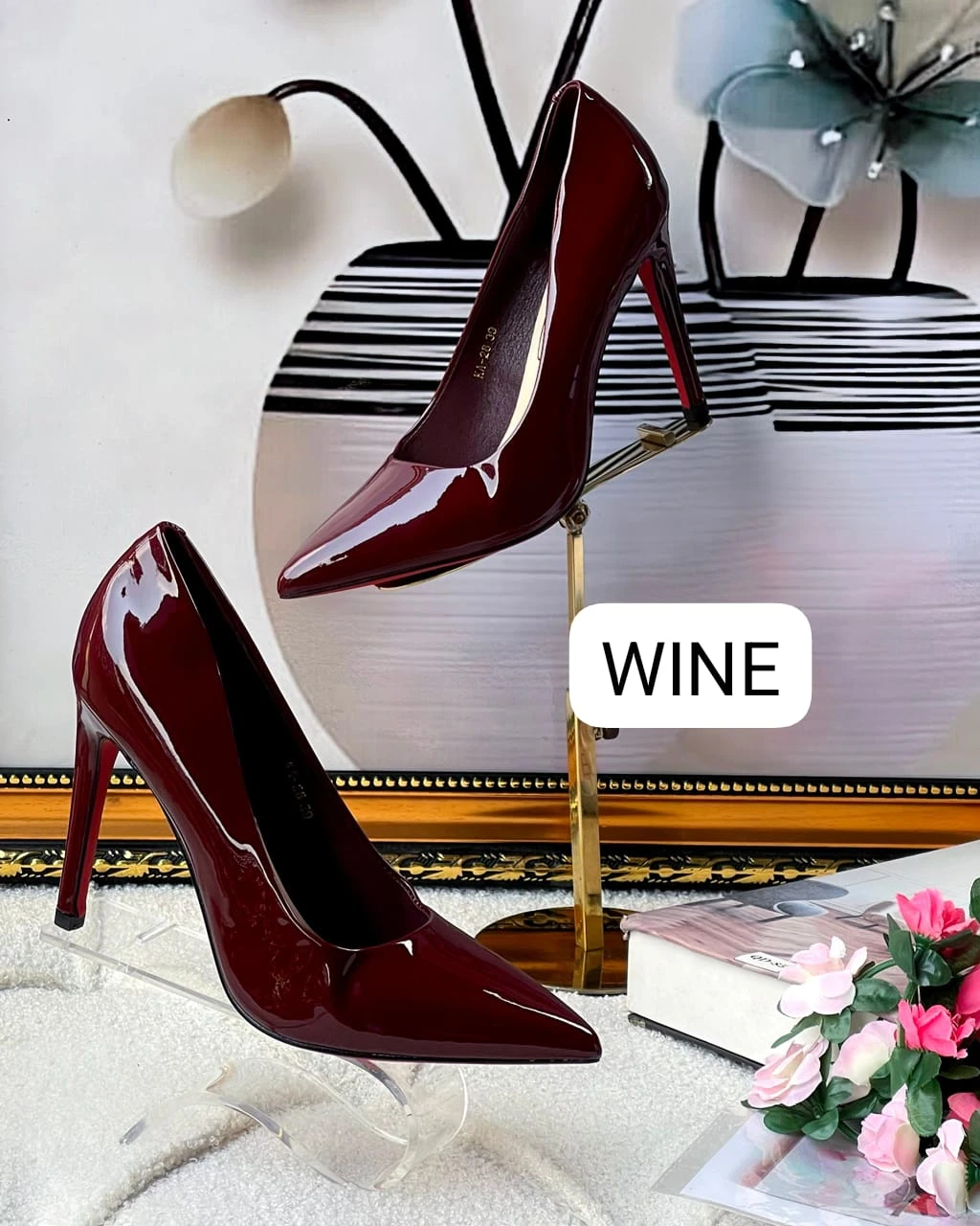 Women Fashion Pointed Toe High Heel Pumps Sexy Slip On Stiletto Party Shoes