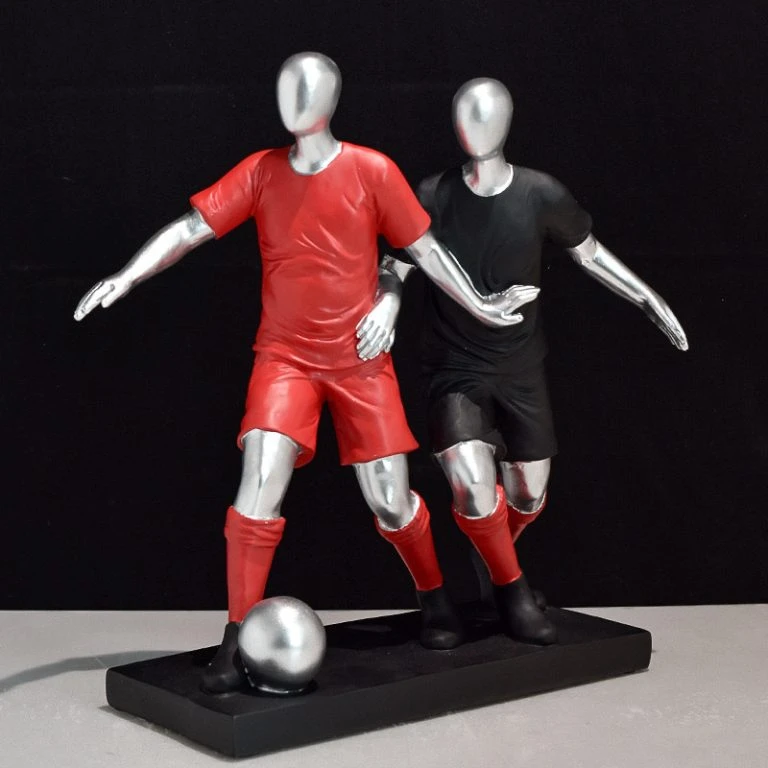 2 in 1 Golden Football Decor