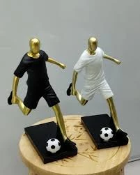 2 in 1 Golden Football Decor