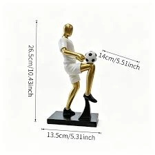 2 in 1 Golden Football Decor