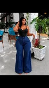 High-Waist Wide-Leg Denim Jeans