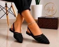 ZARA QUALITY STONED FLAT SHOES