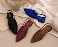 ZARA QUALITY STONED FLAT SHOES
