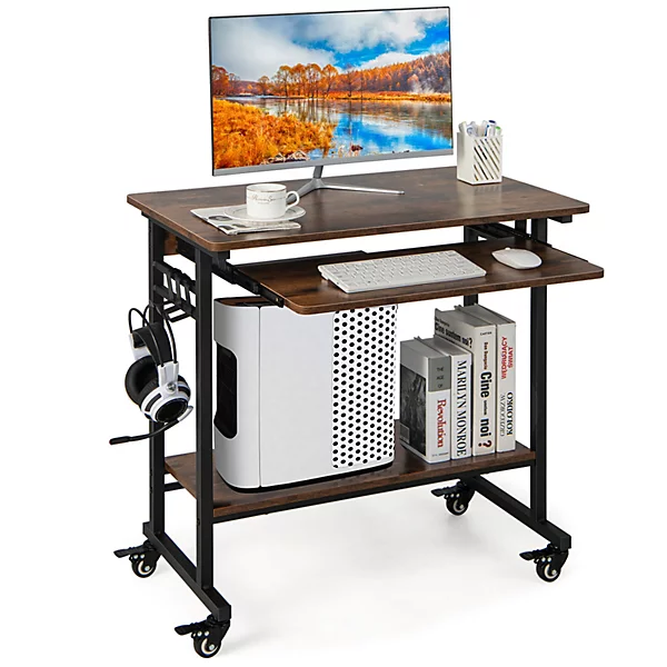 Beside Laptop Desk / Adjustable Laptop Table -with drawers.